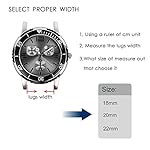 BISONSTRAP Silicone Watch Bands, Slim Watch Straps with Quick Release, 22mm, Black with Black Buckle - Image 5