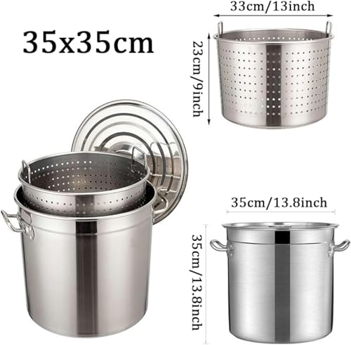 Olla para cocinar cangrejos al aire libre y preparar cerveza casera con cesta 7