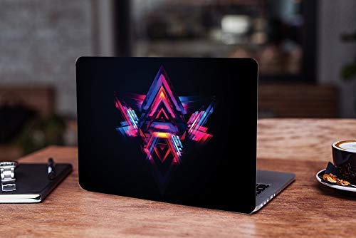 Image of Galaxsia Abstract Pyramids Vinyl Laptop Skin /Sticker /Cover /Decal Compatible for Any 14 Inches Laptop (Hp /Dell /Sony /Acer /Lenovo /Asus. Etc) Or Notebook.