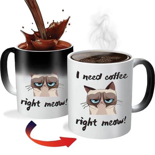 ZONSUSE Gato Taza de Café Mágica Imagen de ZONSUSE Gato Taza de Café Mágica