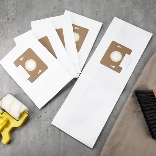 Image of Threlaco 20 Pack Replacement Type F Vacuum Bags Compatible with Riccar Supralite Upright Vac Rsl1a Rsl2 Rsl3 Rsl4 Rsl5 F3600 F3500 F3300 F3400