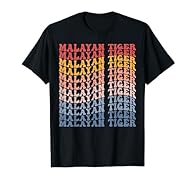 Malayan Tiger Retro Groovy Illustration for Malayan Tiger Fans Malayan Tiger. For people thinking of Malayan Tiger Stuff Lightweight, Classic fit, Double-needle sleeve and bottom hem