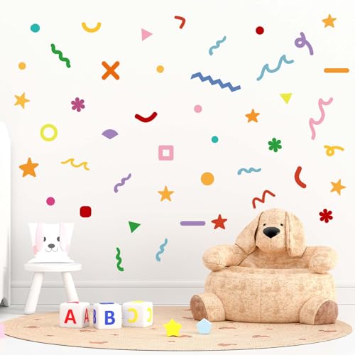 Vinilo decorativo Colorido confeti para pared