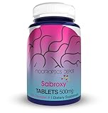 Nootropics Depot Sabroxy® Tablets | 500mg | 30 Count | Minimum 10% Oroxylin-A | Oroxylum indicum | May Help Promote Focus & Motivation | May Help Promote Cognitive Function
