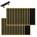 Penitue 30stk PRO Fingerboard Grip Klebeband, 11x3,8cm Schaumstoff Anti-Rutsch Sandpapier Aufkleber mit Stark Klebend Träger für Fingerboard Skateboard Spiele & Tricks (Schwarz)