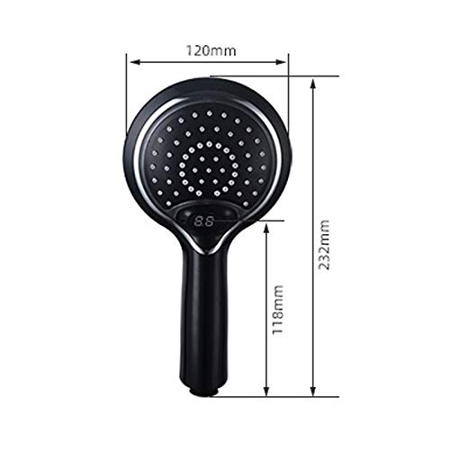 Pommeau de douche à LED filtrant haute pression avec affichage digital