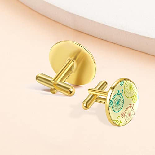 grote wiel fiets Manchetknopen voor mannen set gepersonaliseerd - Image 8