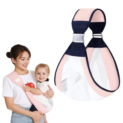 LAKPYN Fular Portabebe Malla 3D, Diseño de Bolsillo lateral, Para Todas las Estaciones, Fácilmente Ajustable,Hasta 20 Kg (Rosa) LAKPYN Fular Portabebe Malla 3D, Diseño de Bolsillo lateral, Para Todas las Estaciones, Fácilmente Ajustable,Hasta 20 Kg (Rosa)