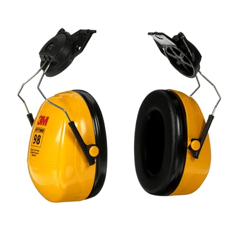 3M PELTOR Hearing Protection Optime 98 Ear Muffs, Cap Mount, H9P3E, NRR 23 - image 1