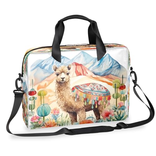 Sac ordinateur 16 pouces cactus avec bandoulière pour voyage et travail