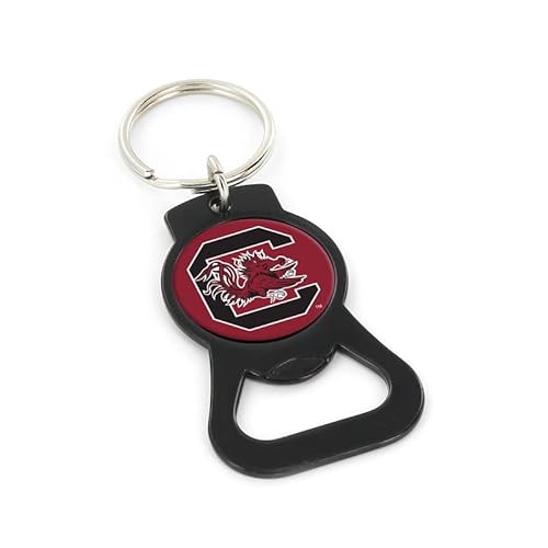 NCAA South Carolina Gamecocks Black Bottle Opener Keychain