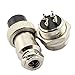DGZZI 5Pairs GX16 4Pin Male Female Circular Aviation Connector Plug 16MM Wire Panel Metal Connector