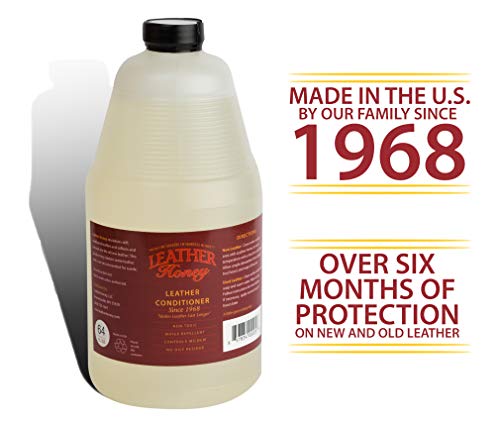 Leather Honey Leather Conditioner, Best Leather Conditioner Since 1968. for Use on Leather Apparel, Furniture, Auto Interiors, Shoes, Bags and Accessories. Non-Toxic and Made in The USA! - Thumbnail 2