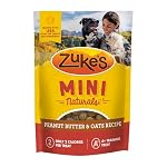 Zuke’s Mini Naturals Soft Chewy Dog Treats for Training Pouch, Natural Treat Bites with Peanut Butter and Oats – 6 oz. Bag