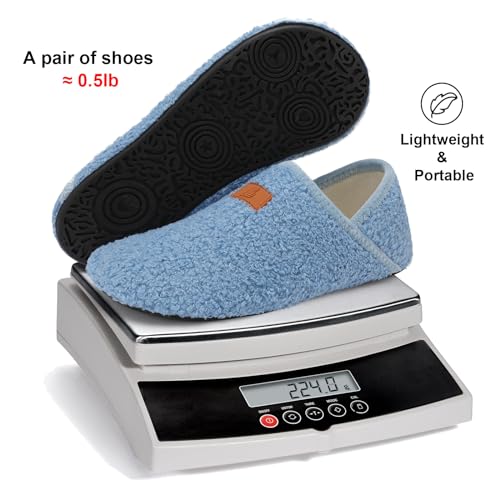 Image of Fires Womens Mens Slippers with Rubber Sole Soft-Lightweight House Slipper Socks Around House Shoes Non Slip Indoor /Outdoor