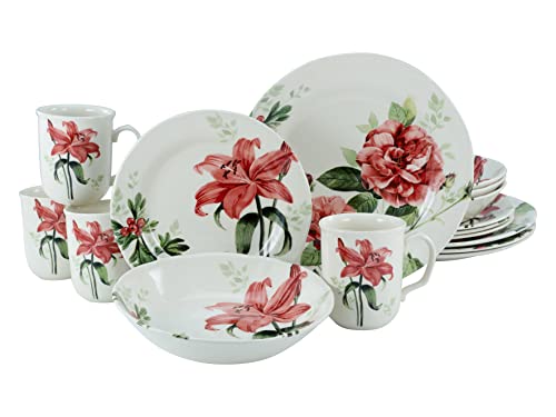 CreaTable, 22445, Série ROSEMARY, Set de vaisselle, service combiné 16 pièces
