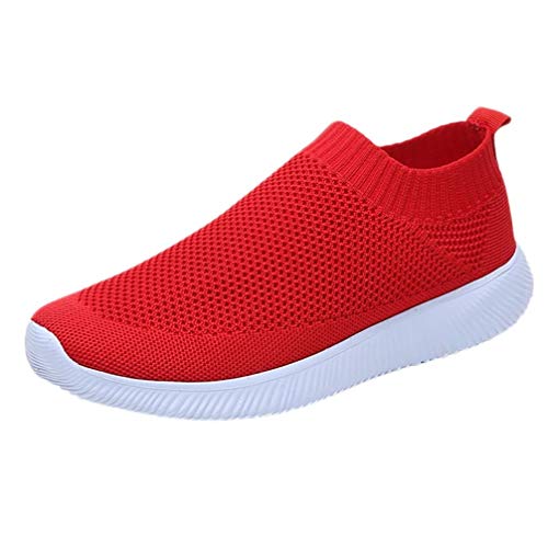 Women Outdoor Sneakers Breathable Mesh Solid Color Sports Shoes Lightweight Running Shoes
