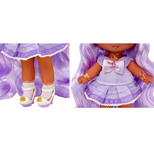 Na Na Na Surprise Sweetest Gems™ Juno Summers 7.5" Fashion Doll Light Amethyst Birthstone Inspired with Lavender Hair, Purple Dress & Brush, Poseable, Great Toy Gift for Girls Boys Ages 5 6 7 8+ Years - Thumbnail 3
