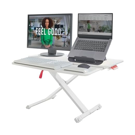 Leitz Ergo Cosy Standing Desk Converter with Sliding Tray 65320085