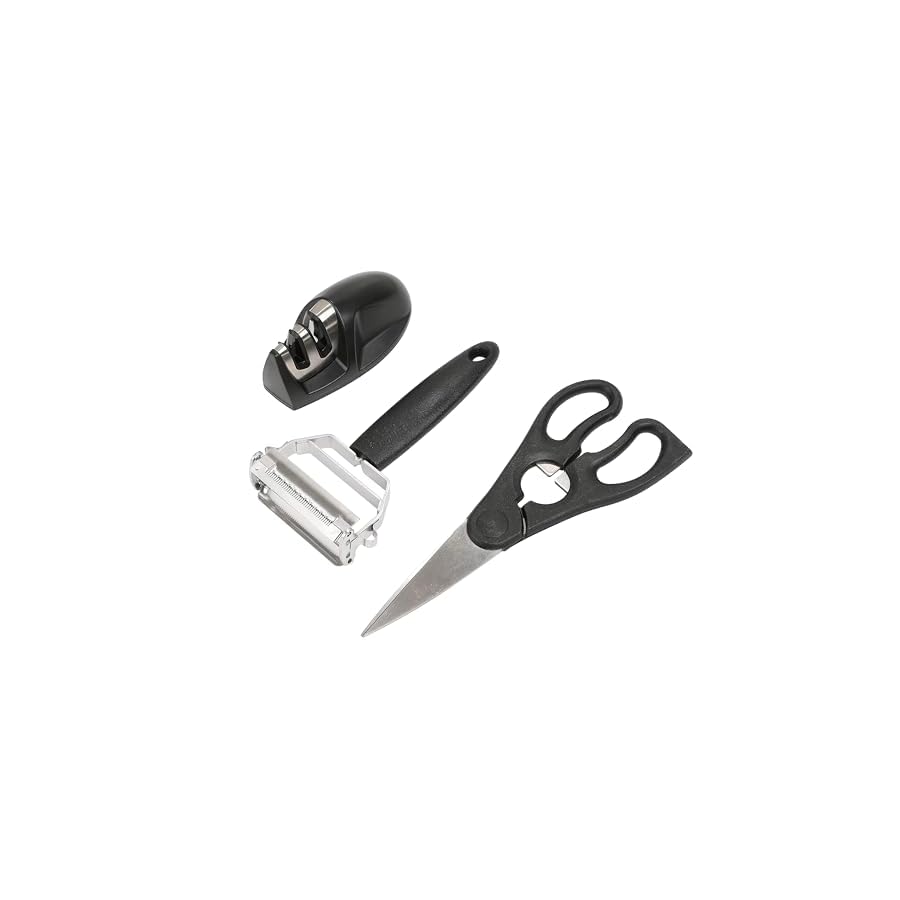 Professional Black Kitchen Knife Set, Chef Knife Set & Steak Knives - Razor-Sharp High Carbon Stainless Steel Knives with Ergonomic Handles (20 Pcs)