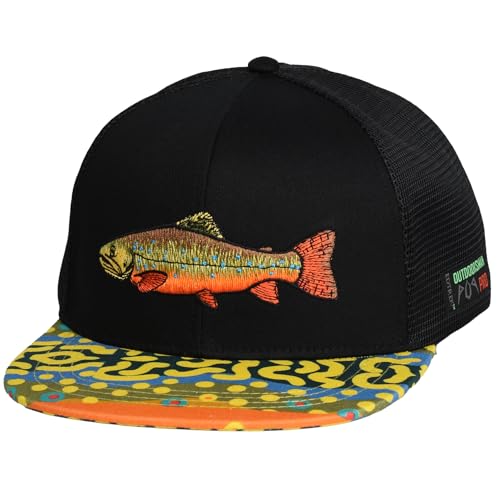 Image of EDTREK Outdoorsman Pro Trucker Breathable Mesh Performance Cap - Flat Brim Snapback Hat