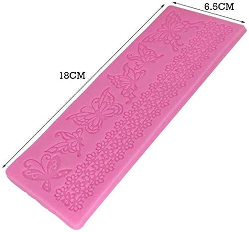 Décoration en Pâte à Sucre Texture Gâteau Silicone Dentelle Moules Tapis, Fondant Outils Chocolat à Fleurs Cuisson Tapis Moule, Bordure Ras Bord Décor Embossing Impression DIY Emossing Coussinet Décoration en Pâte à Sucre Texture Gâteau Silicone Dentelle Moules Tapis, Fondant Outils Chocolat à Fleurs Cuisson Tapis Moule, Bordure Ras Bord Décor Embossing Impression DIY Emossing Coussinet