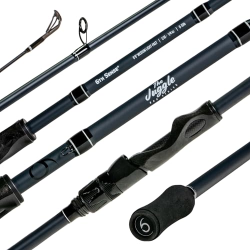 6th Sense Juggle Spinning Rod Series – Bass Fishing Rods – NanoSense Graphite – Finesse to All-Around Applications (7'1" Medium - Fast)
