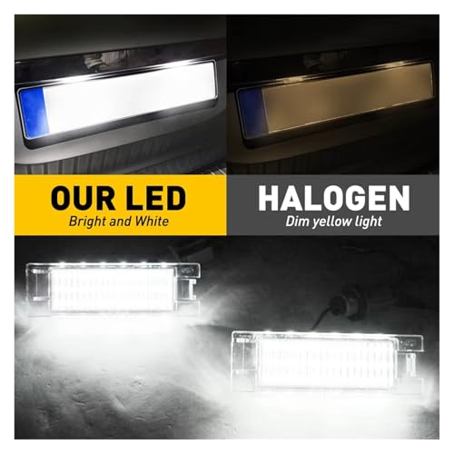 Luz LED matrícula Canbus Opel para solucionar error de bombilla fundida luz impermeable 2