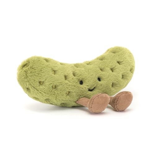 Jellycat Amuseables Pickle Stuffed Toy, 6 inches - Vegetable Plush - Fun Gift Idea