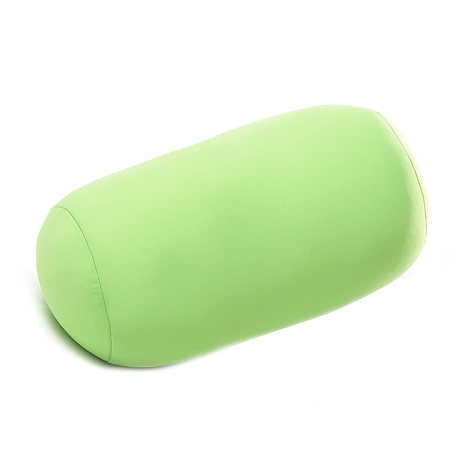 Microbead Neck Roll Pillow, Squishy Tube Bean Pillow for Neck or Back Support, Cervical Cylindrical Cushion for Home Sofa Bed Recliner Travel Sleep Rest, 11.8 x 6.3 Inch, Green