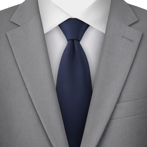 Image of Jacob Alexander Solid Color Mens Tie - Soft-lined Necktie - Timeless Formal Look for Weddings and Business - (Regular Size)