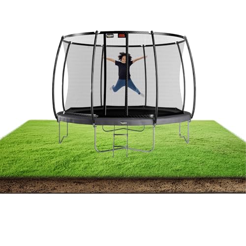 Avyna Above-Ground Trampoline with Safety Enclosure – Premium Rectangle &
