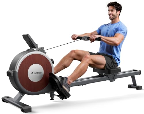 MERACH Rowing Machine, Magnetic Rower Machine for Home, 16 Levels...