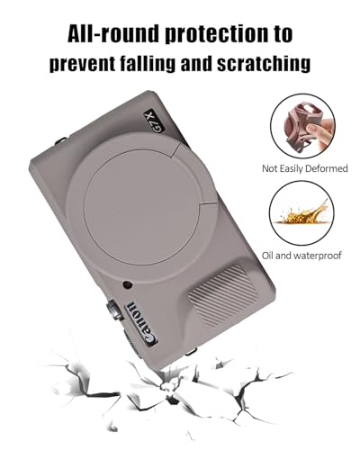Funda para Cámara Canon G7X Mark III Silicona Gris miniatura 2
