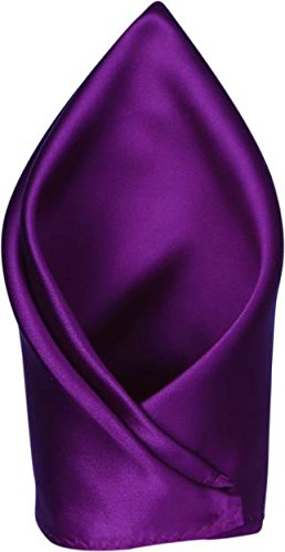 Michelangelo Satin Pocket Square (Purple)