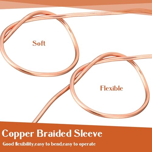 Image of ART IFACT 20 Feets Bare Copper Wire 8 Gauge / 4mm for Earthing Electrical Projects Jewelry Making (8 Gauge, 20 Feets)