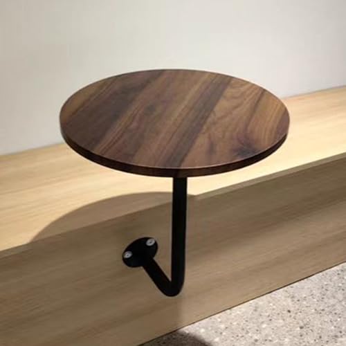 Mesa de bar y comedor de nogal que ahorra espacio con diseño elegante 2
