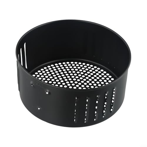 Filteilect Cesta para freidora de aire, bandeja de hierro fundido de 2,6 L/3,5 L sin revestimiento, accesorio para todas las freidoras de aire, apta para lavavajillas, color negro (3,5 L)