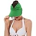 Wide Brim Visor Hats for Women-Lightweight Packable Ponytail Hat, Comfortable Quick-Dry Sun Visor for Casual Green