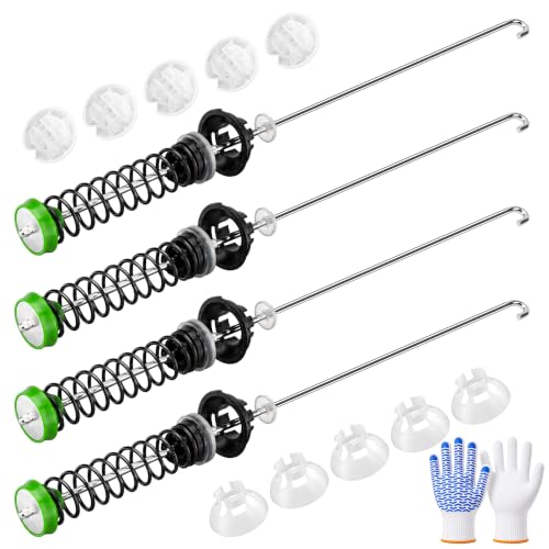W11130362 WTW5000DW2 Washer Suspension Rod Kit Fit for Whirlpool Maytag Kenmore WTW5000DW3 MVWX655DW1 MVWC565FW2 Washer Replaces W10594080 W10735786 W10748956 by NISHCON