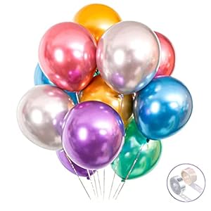 Colorful Party Balloons 100pcs 12in...