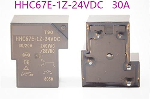 Relé HHC67E-1Z-24VDC 30A 5 pines componente electromecánico de repuesto 24V 2