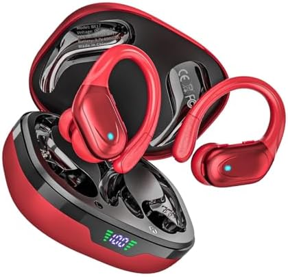 Écouteurs sans Fil Bluetooth 5.3 80 Heures d'écoute étanches IPX7...