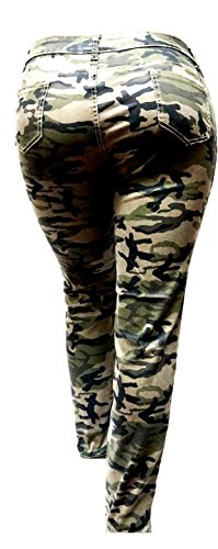 Jack David Womens Plus Size Camo Camouflage Skinny Jeans Cargo Pants3