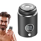 Mini Elektrorasierer - Aufladbarer Mini Nass-Trocken Rasierer,Tragbarer Elektrischer Rasierer,Für Tägliche Pflege Rasiersystem Zuhause Reise Persönliche Pflege Vater Ehemann