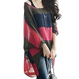 Vanbuy Oversized Summer Tops for Women Swimsuit Coverup Cover Ups for Swimwear Floral Blouses Flowy Tops Boho t Shirts