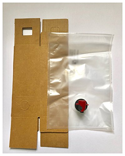 1.5L Wine Bag-In-Box Kits [Eco-Friendly Wine Bottle Alternative] - Easily Bottle, Store & Dispense Your Wines - Perfect For Home Winemakers (Bag In Box Kits, 6 x 1.5L) - Thumbnail 3