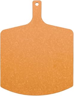 Large Pizza Board19"x14” - Wood Fiber Cutting & Serving Board with Handle for Kitchen Charcuterie Natural Square Design