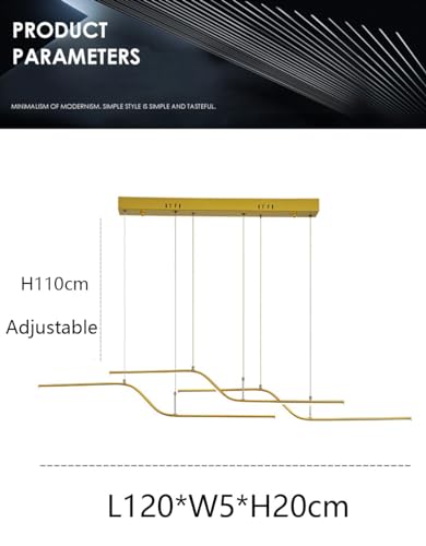 Suspension LED à intensité variable noire pour table à manger et salon moderne - 6