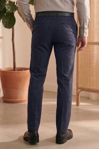 Image of Louis Philippe Men's Slim Fit Everyday Smart Wear Comfort Stretch Work Ready Checks Formal Trouser